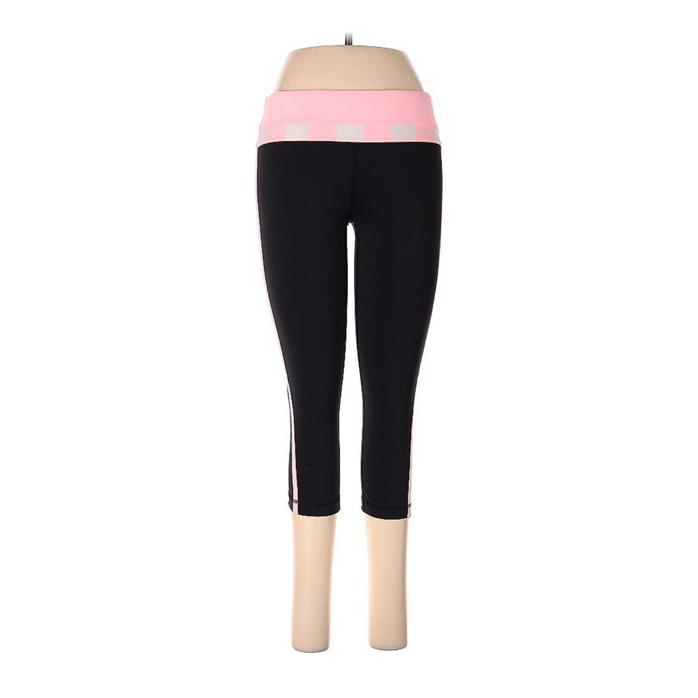 Lululemon Black & Pink Crop Leggings - Size 8*‎